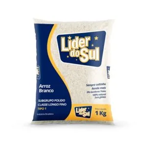 Arroz Branco Tipo 1 Líder Do Sul 1 Kg