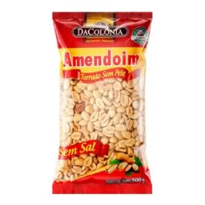 Amendoim Dacolonia Torrado S/ Pele Pa 500g