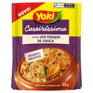 Farofa Mandioca Yoki 200 G Caseiríssima Cebola Crocante