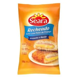 Empanado De Frango Seara 110g Recheado Com Presunto E Queijo