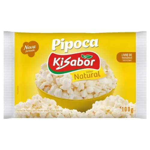 Pipoca Kisabor 100 G Natural