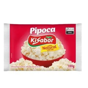 Pipoca Kisabor 100 G Natural C/sal