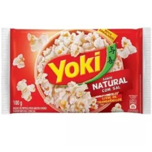 Pipoca Microondas Yoki Natural Com Sal 100g