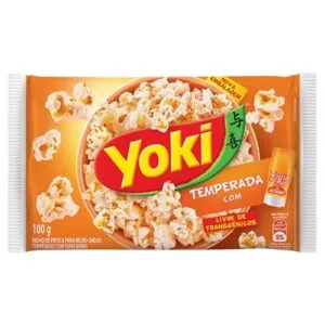 Pipoca Microondas Yoki Temperada Com Toque Chef 100g